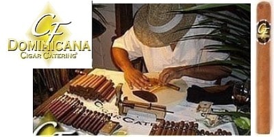 Cigar roller rolling at Rhode Island event